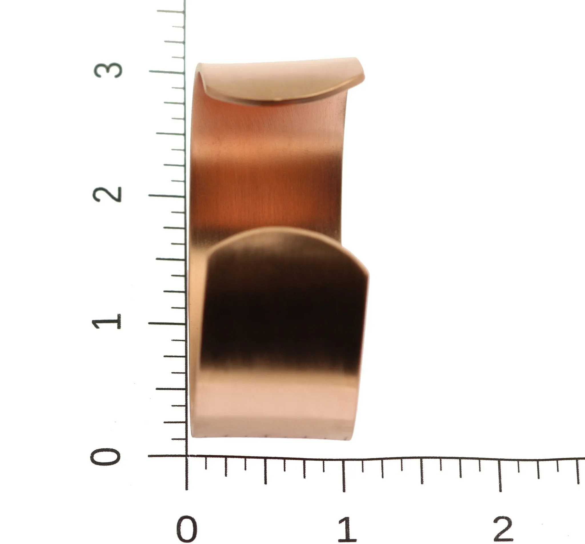 1 Inch Wide Brushed Copper Cuff Bracelet