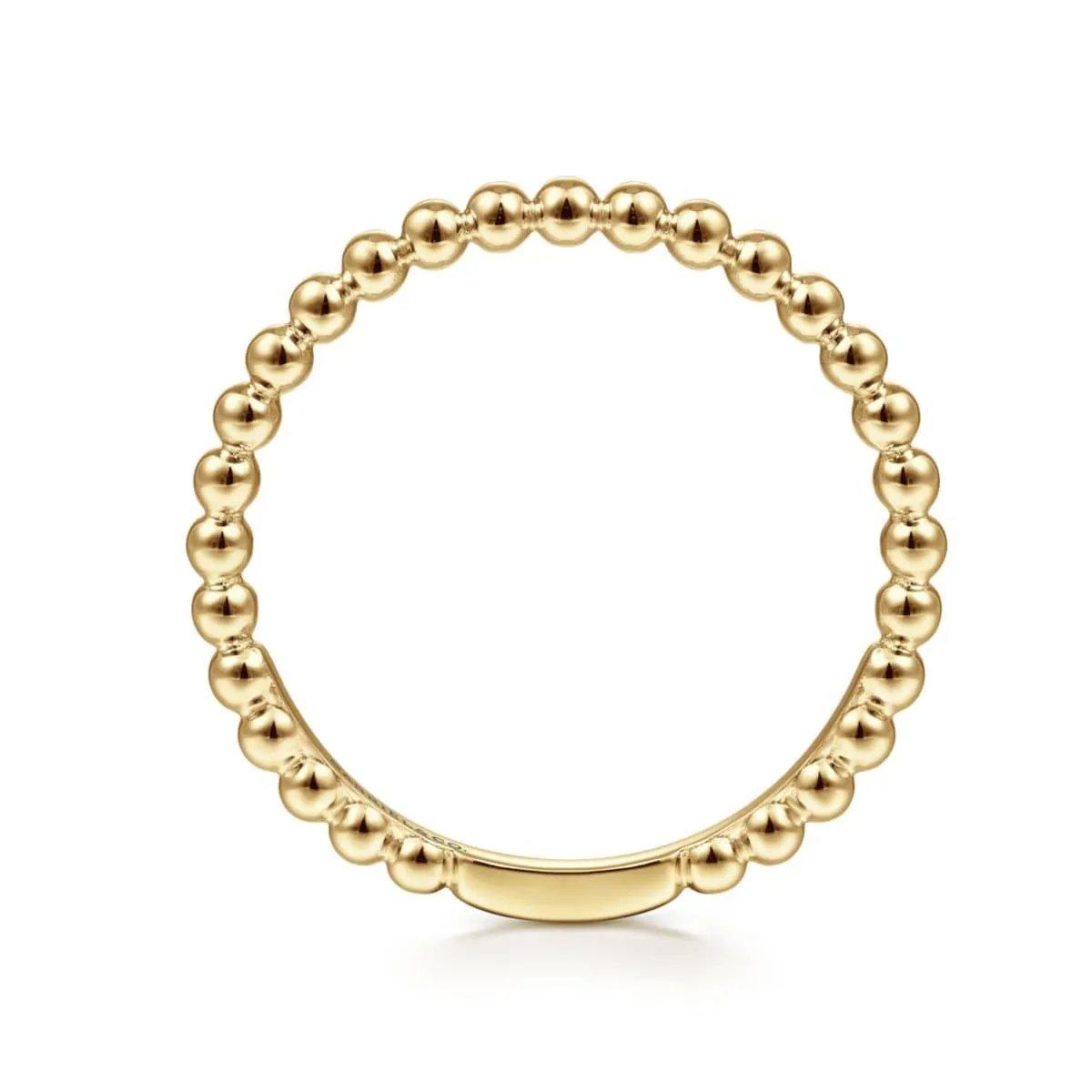 14K Yellow Gold Bujukan Beaded Stackable Ring - LR51172Y4JJJ