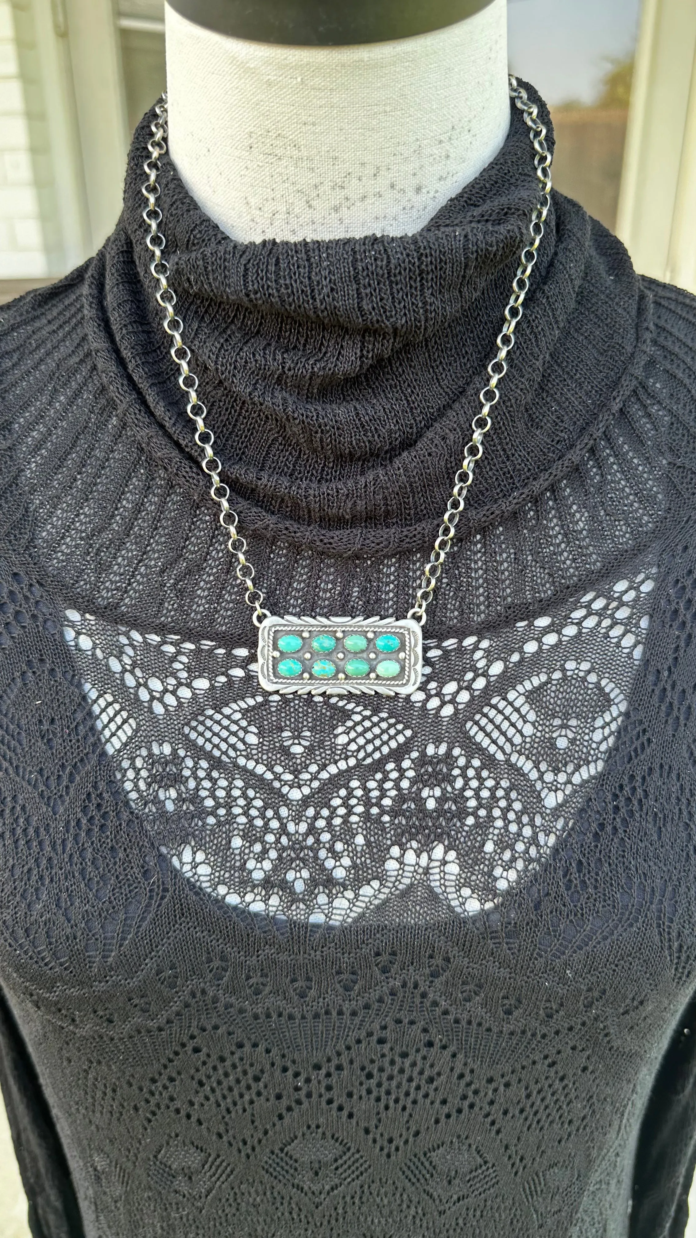 8 Stone Kingman Necklace #1