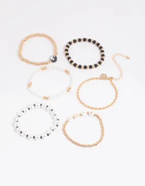 90s Pearl & Bead Bracelet 5-Pack