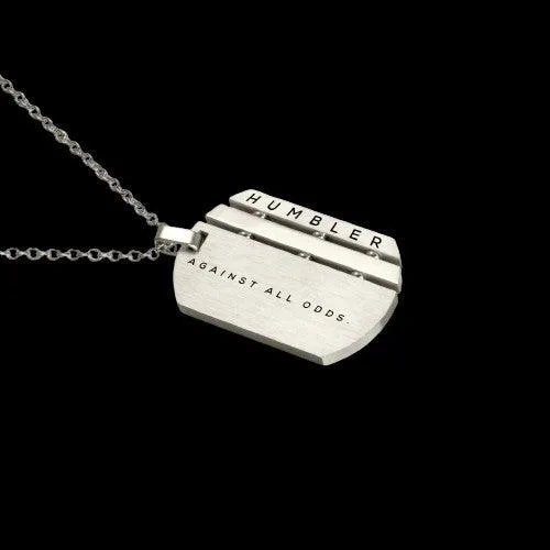 'Against All Odds' Dog Tag ( Silver )