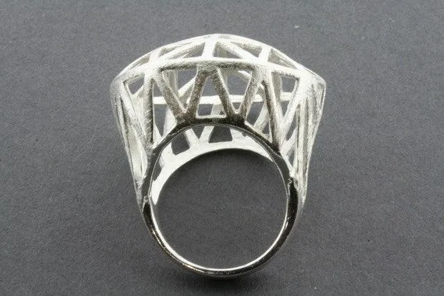 Architect Signet Ring in Sterling Silver