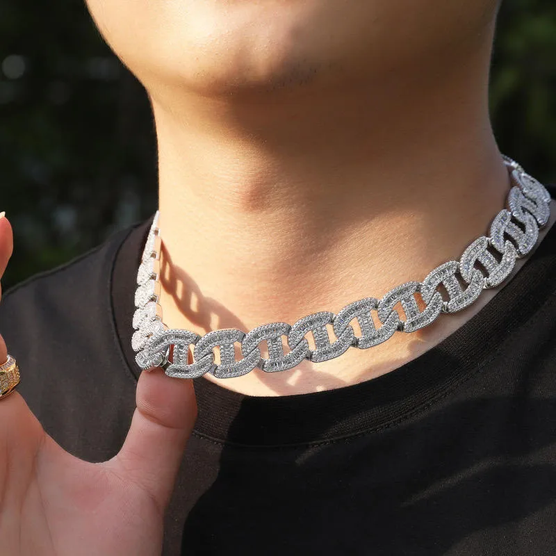 Baguette Cuban Chain Necklace