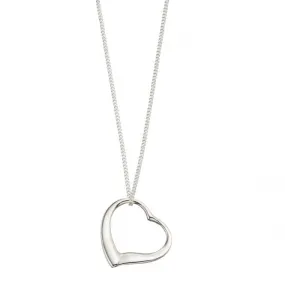 Beginnings Sterling Silver P354 Slip On Heart   46cm Chain