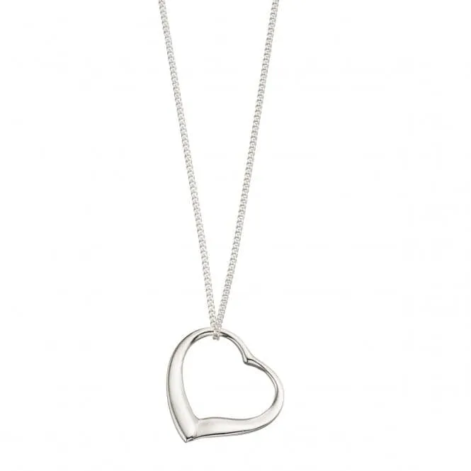 Beginnings Sterling Silver P354 Slip On Heart   46cm Chain