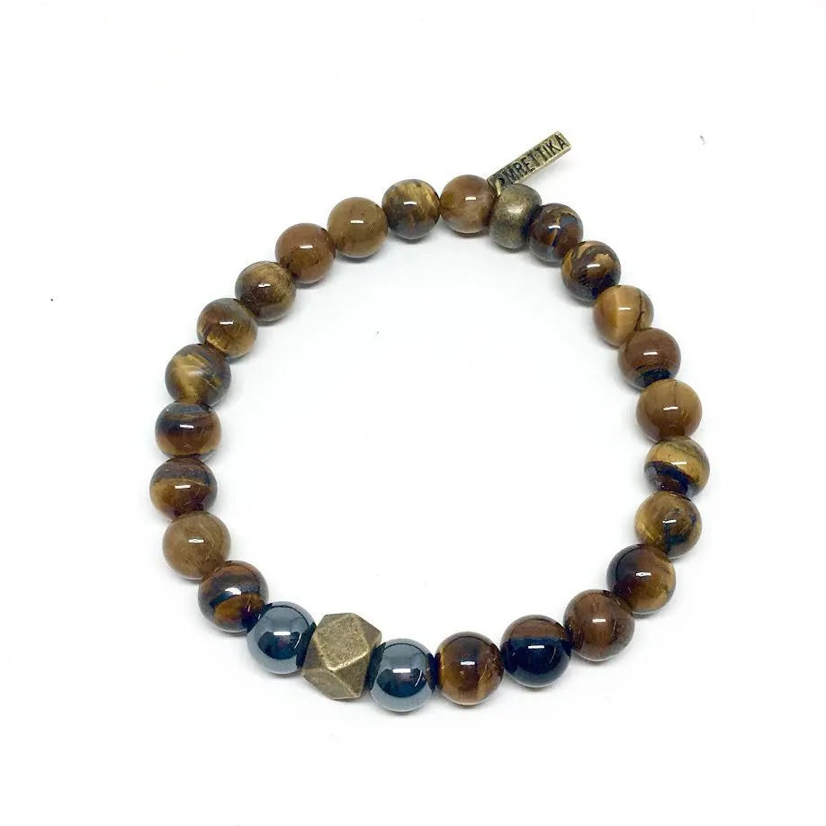 Break the Wave Bracelet in Tiger's Eye