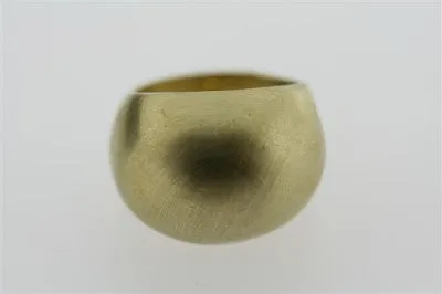 brushed bubble brass ring - brass