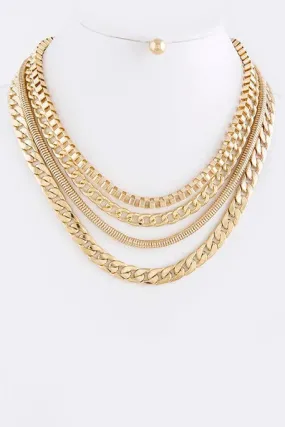 Chain Gang Necklace Set