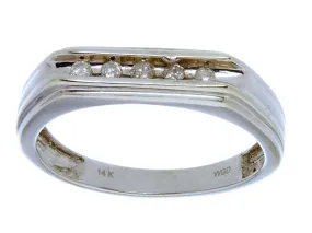 Channel Set Diamond Wedding Band