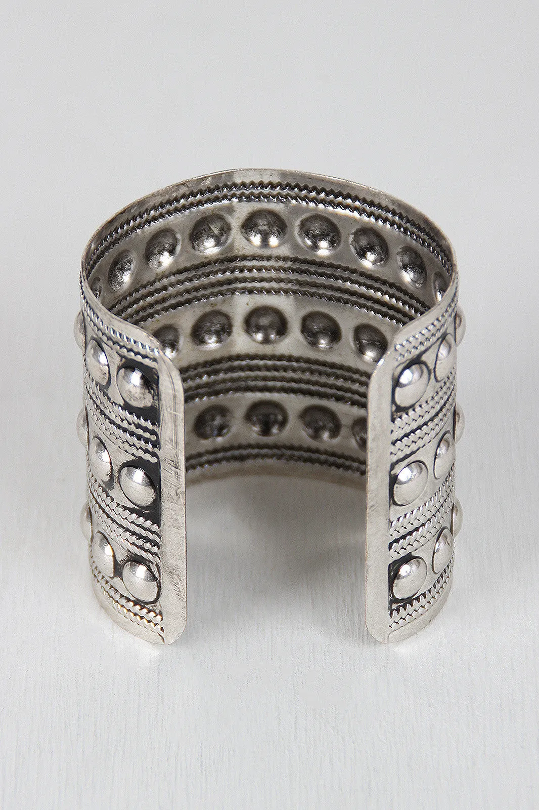 Circle Stud Metal Cuff