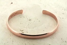 clean narrow  copper cuff