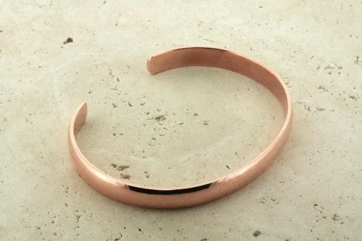 clean narrow  copper cuff