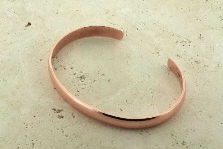 clean narrow  copper cuff