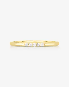 Diamond Row Stackable Ring