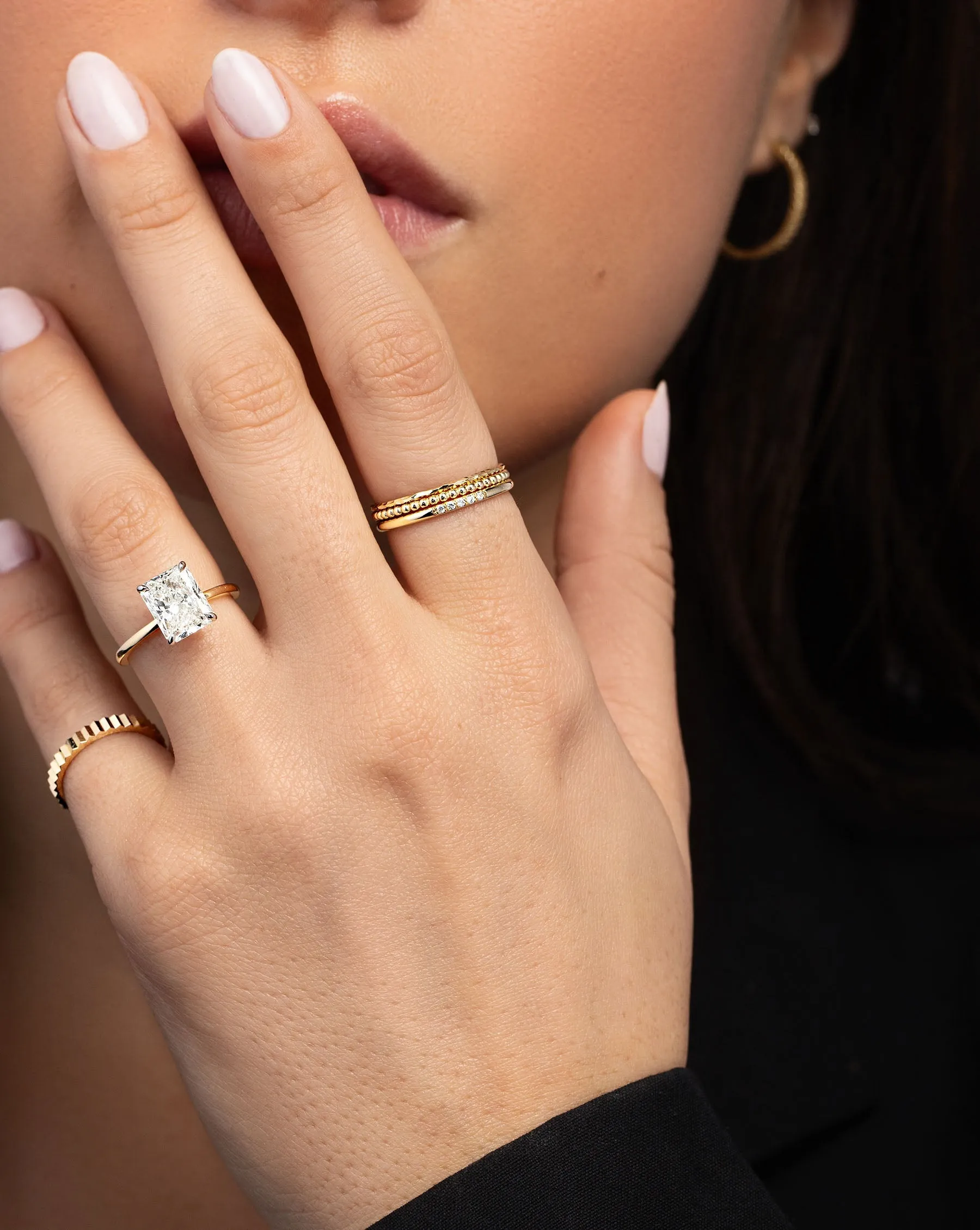 Diamond Row Stackable Ring