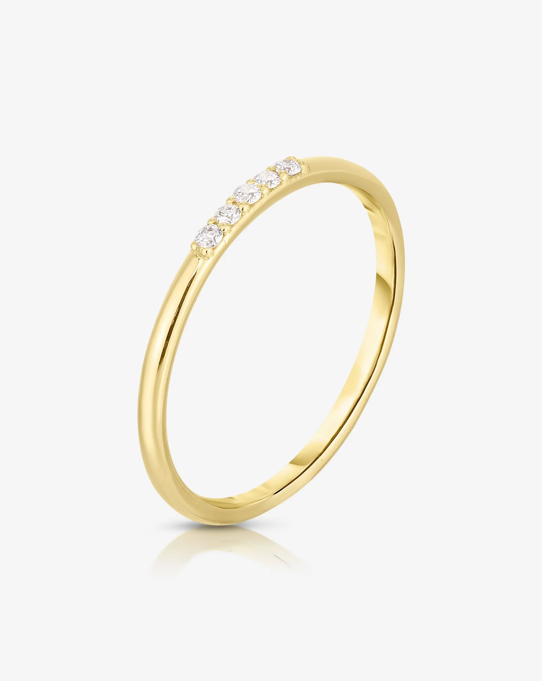 Diamond Row Stackable Ring