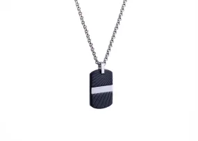 Dog Tag - Black Textured