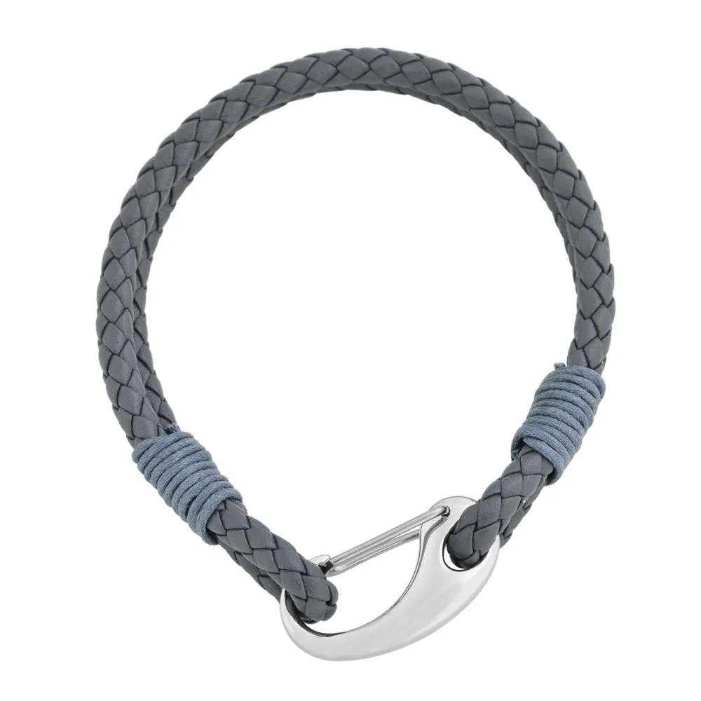 Dual Layered Braided Leather Bracelet