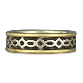 Felicity (WB) Wedding Ring in Gold over Silver (GSG)