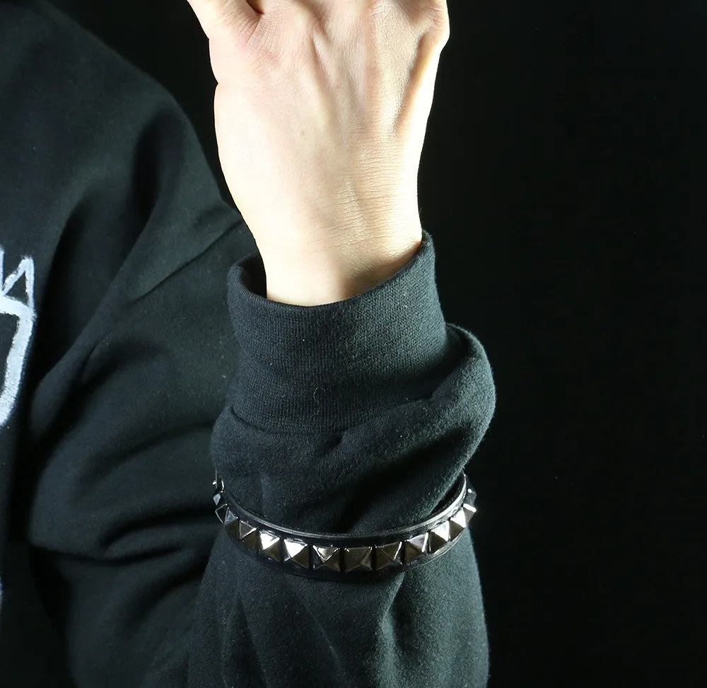 Freddie Mercury Style Studded Leather Armband