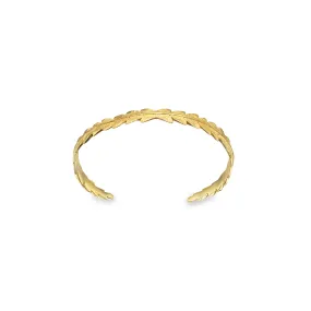 Gold Fern Leaf Cuff - Small