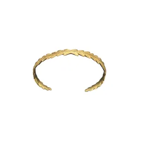 Gold Fern Leaf Cuff - Small