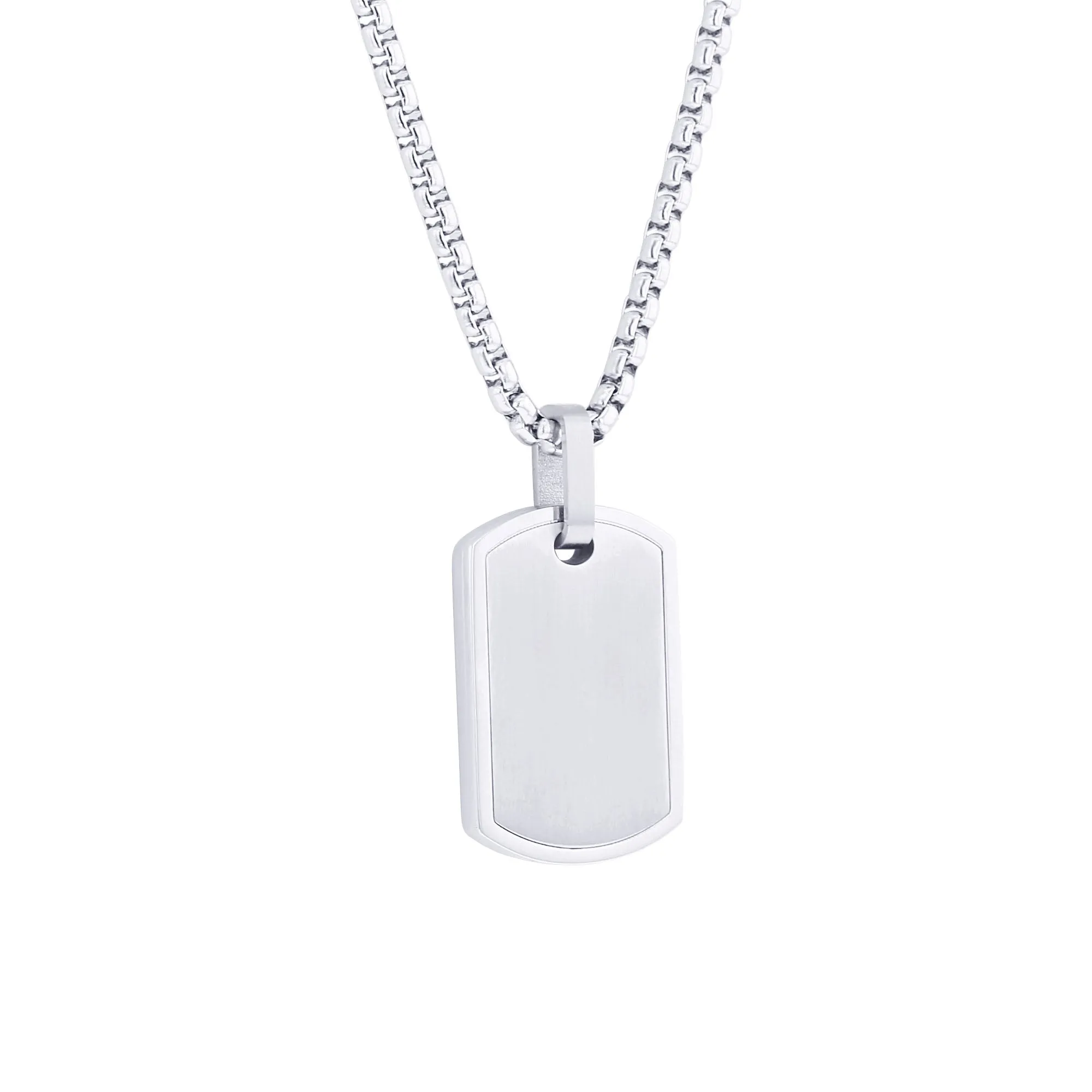 Honor Stainless Steel Dog Tag Necklace