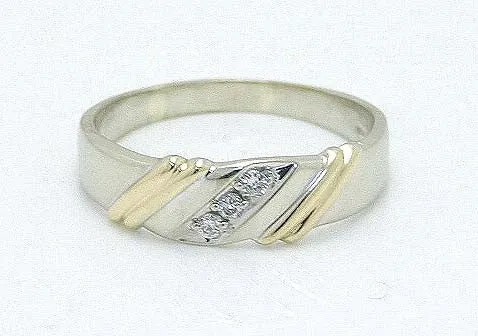 Man's 14Kt Diamond Wedding Band