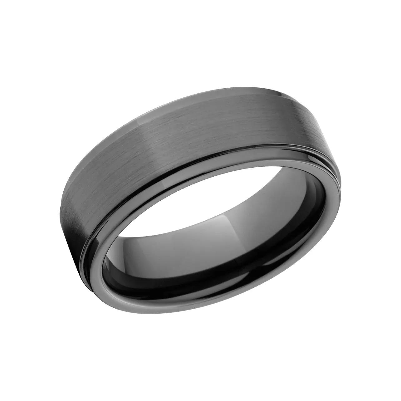 Men's Black Ceramic Ring - Men's Wedding Bands