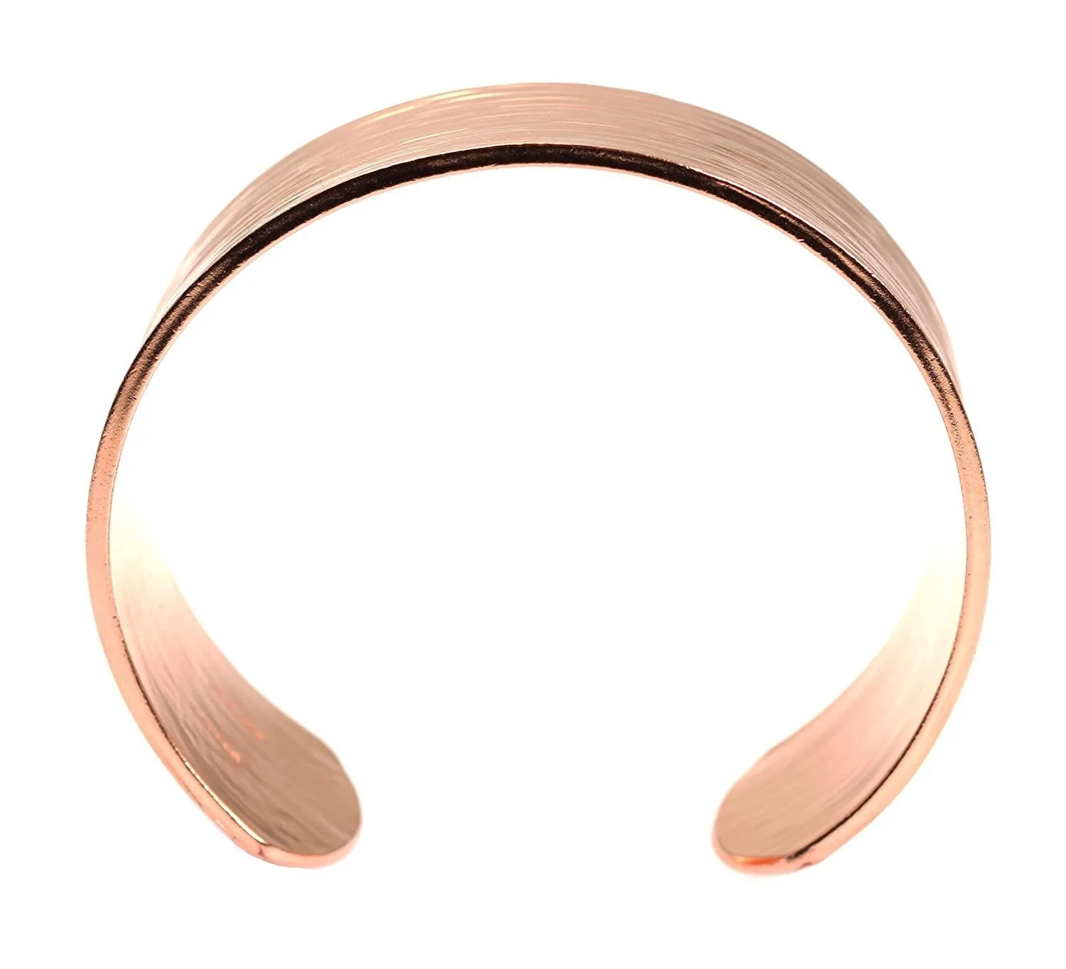 Men's Chased Copper Bark Cuff Bracelet - 3/4 Inch Wide