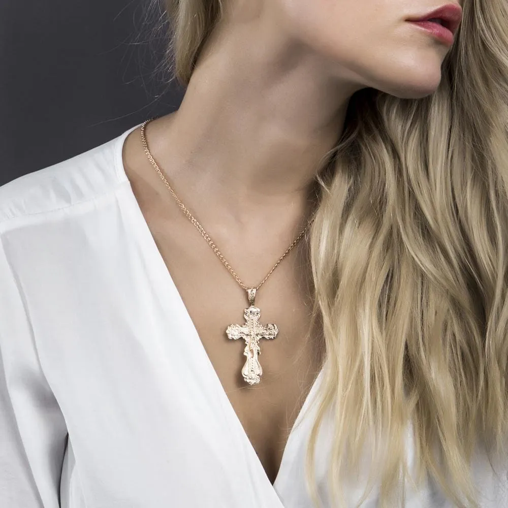 Men's Christian Necklace <br> Copper Crucifix