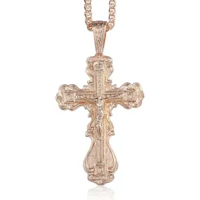 Men's Christian Necklace <br> Copper Crucifix