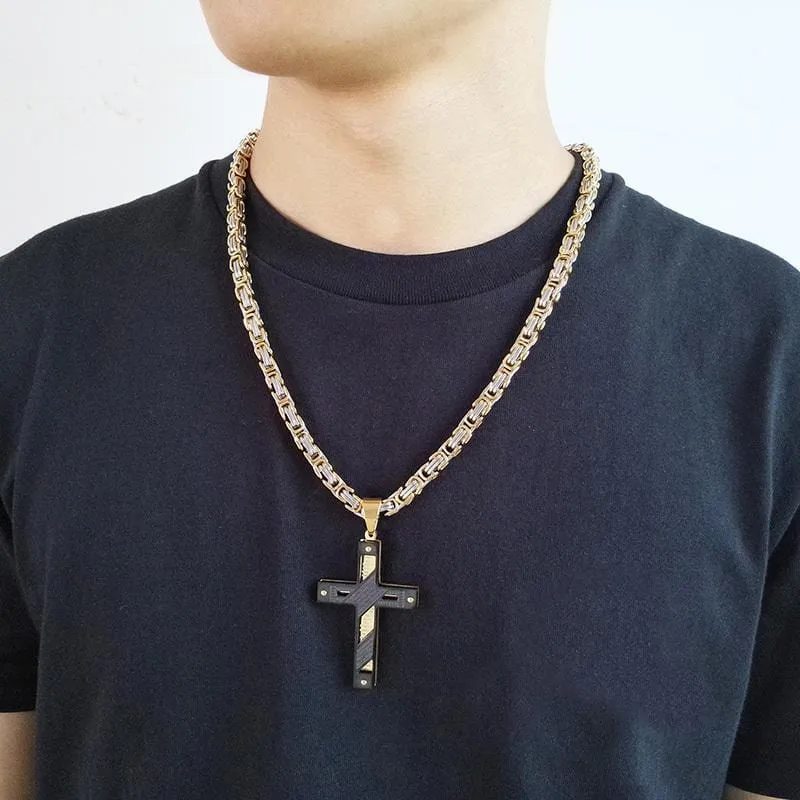 Men's Christian Necklace <br> Lord's Prayer Byzantine