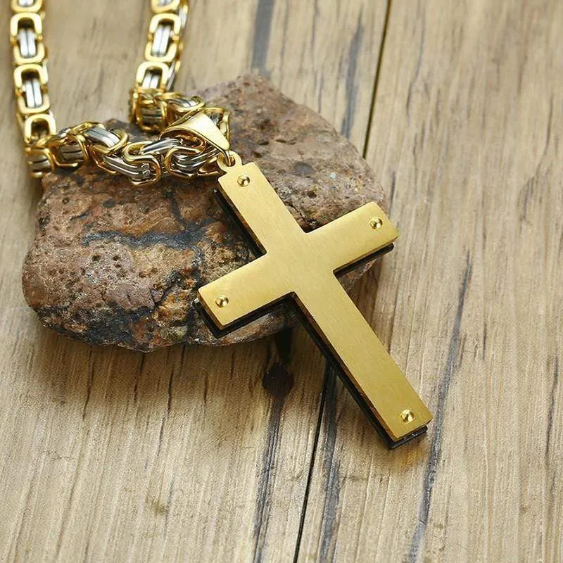 Men's Christian Necklace <br> Lord's Prayer Byzantine