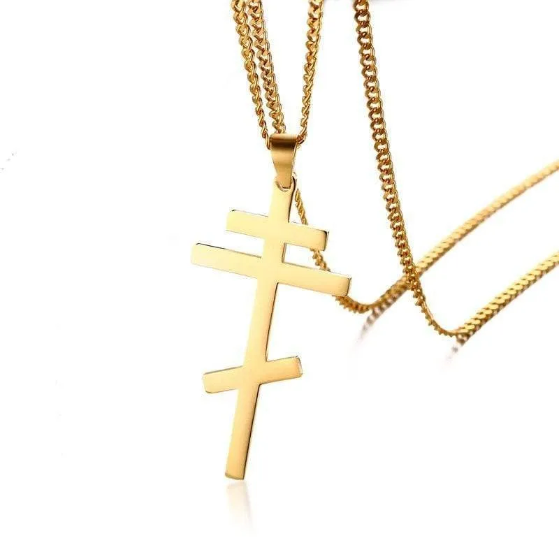 Men's Christian Necklace <br> Orthodox Cross