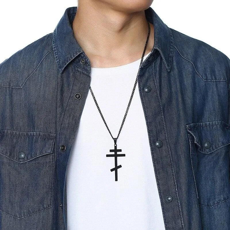 Men's Christian Necklace <br> Orthodox Cross