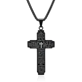 Men's Christian Necklace <br> Our Father