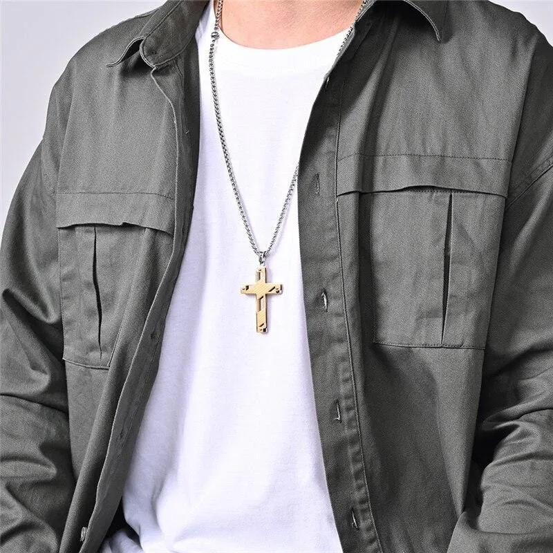 Men's Christian Necklace <br> Padre Nuestro