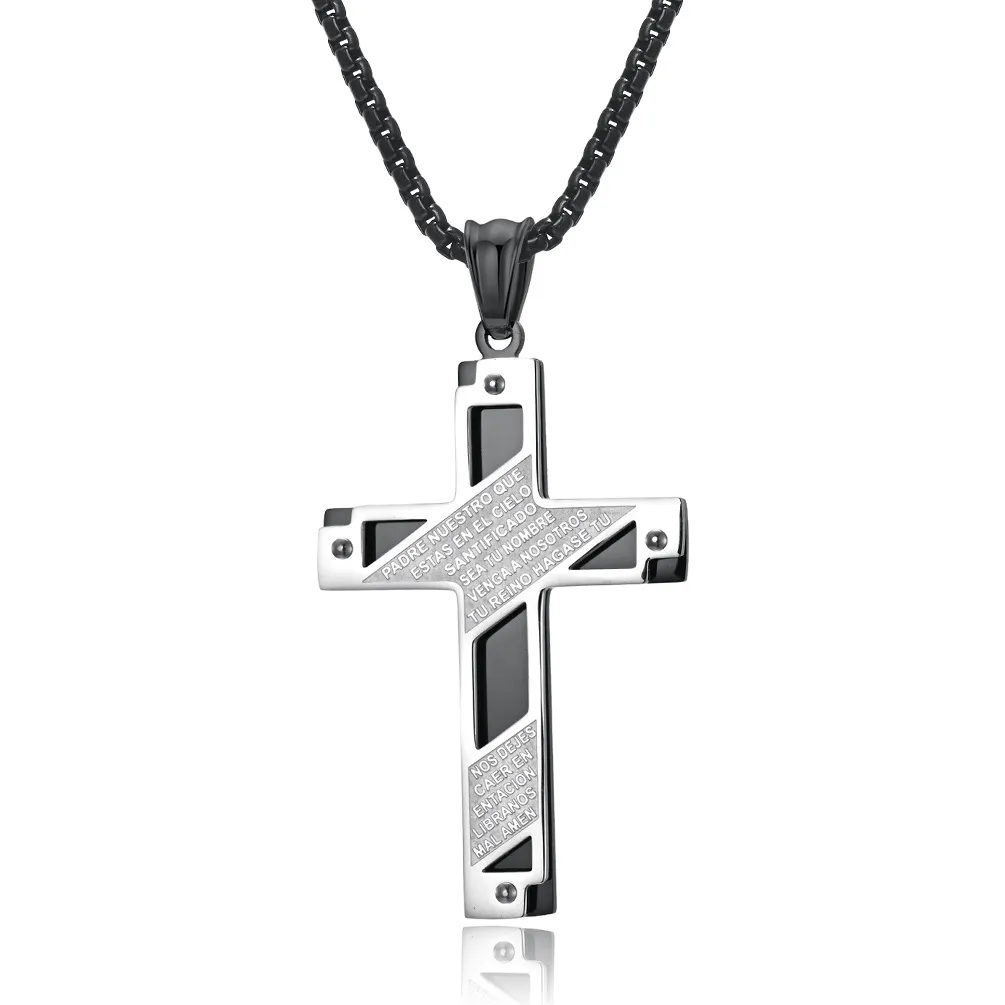 Men's Christian Necklace <br> Padre Nuestro