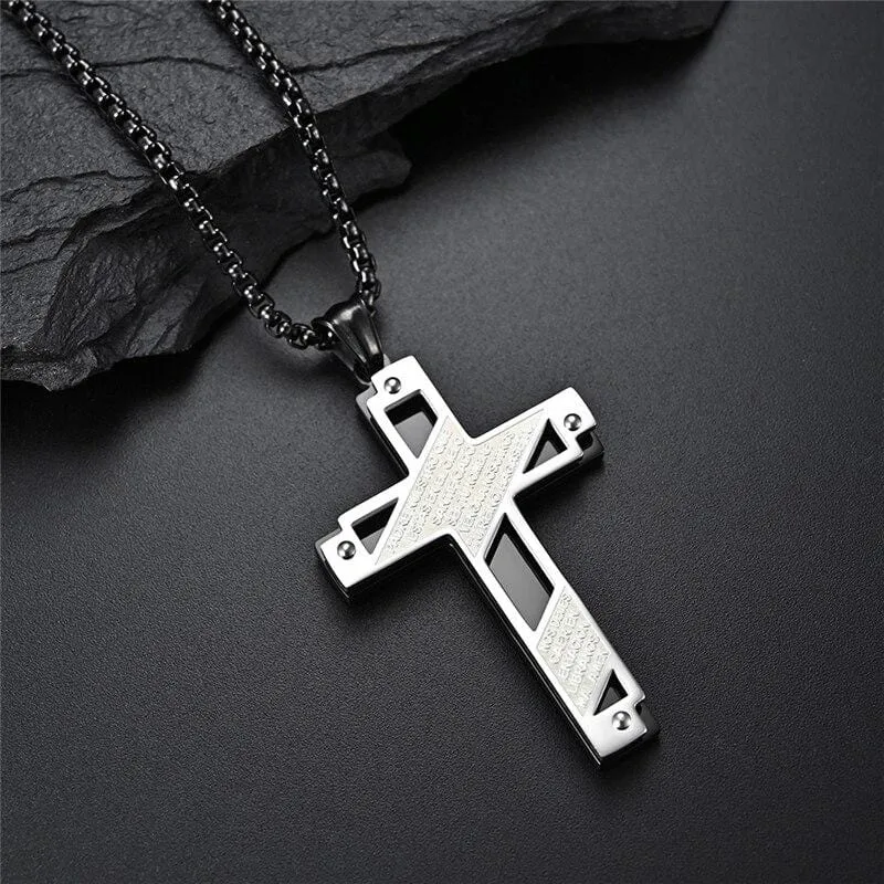 Men's Christian Necklace <br> Padre Nuestro