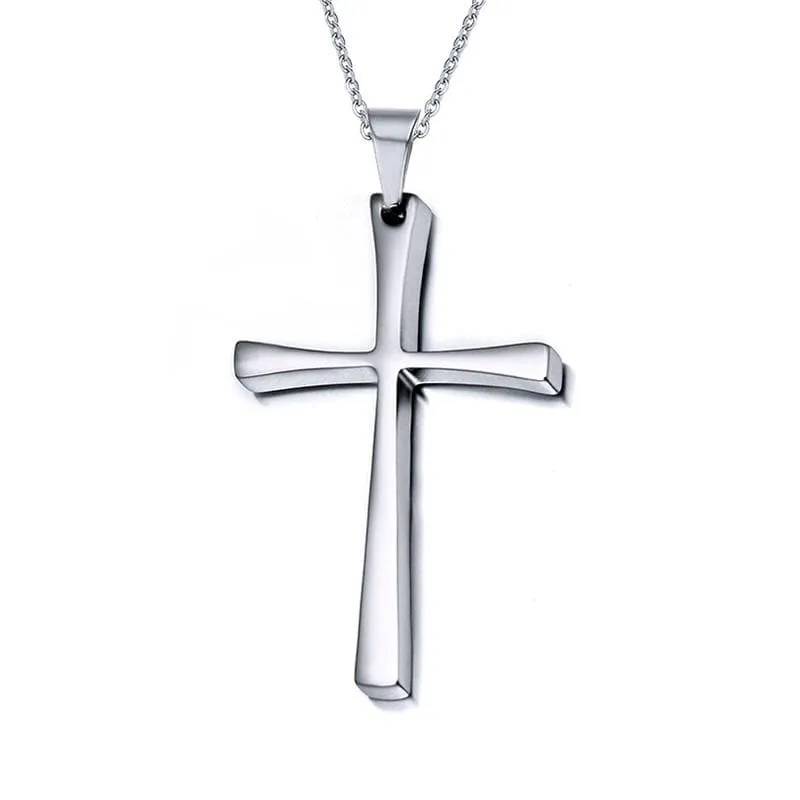 Men's Christian Necklace <br> Stainless Steel