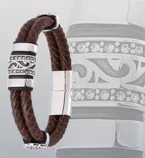 Men's Double Layer Leather Bracelets