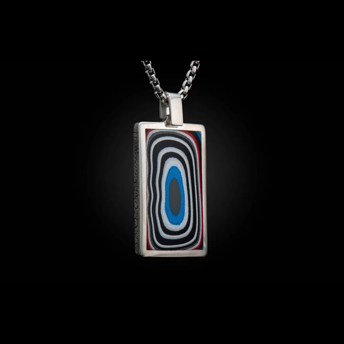 Men's Fordite Pinnacle Necklace - P43 FD