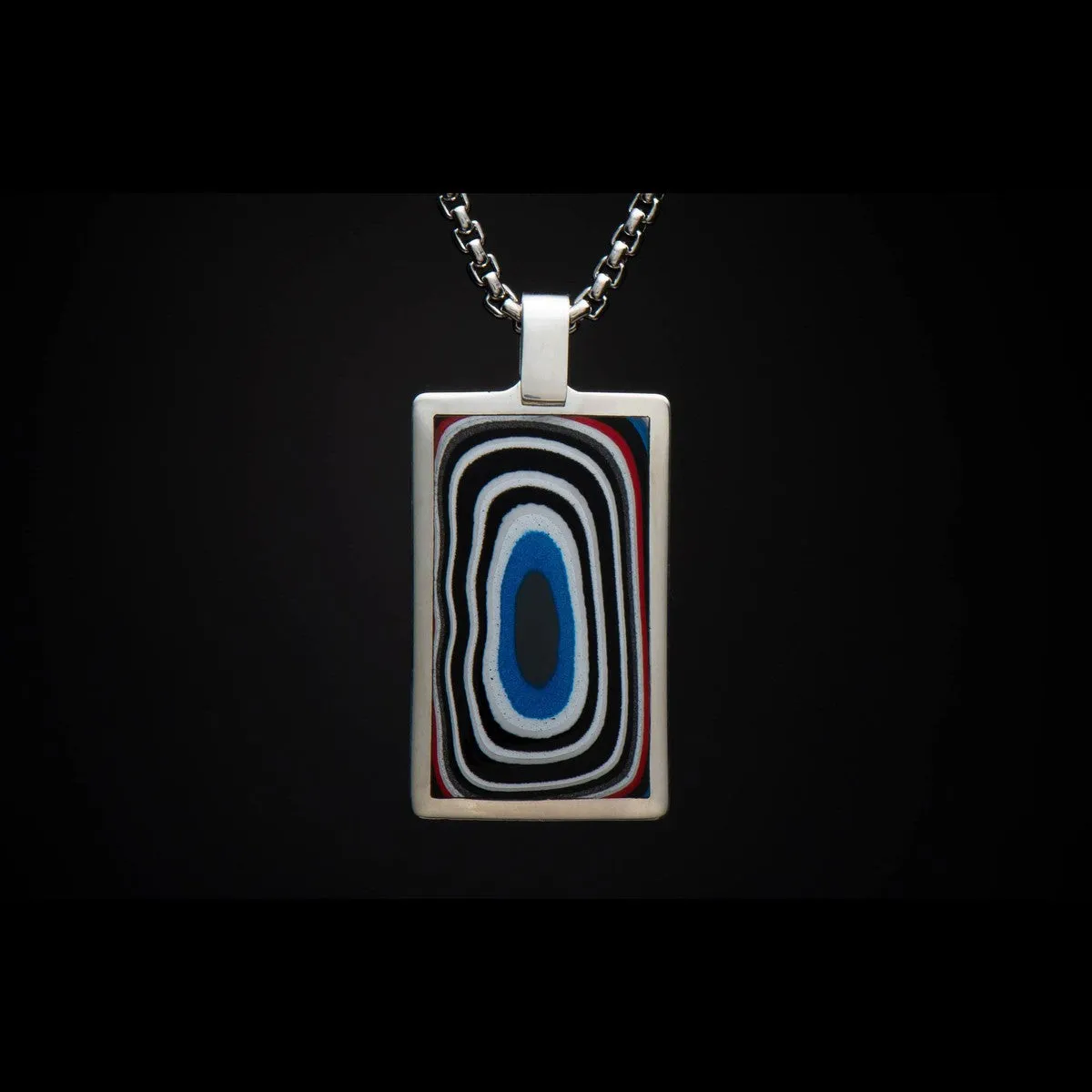 Men's Fordite Pinnacle Necklace - P43 FD