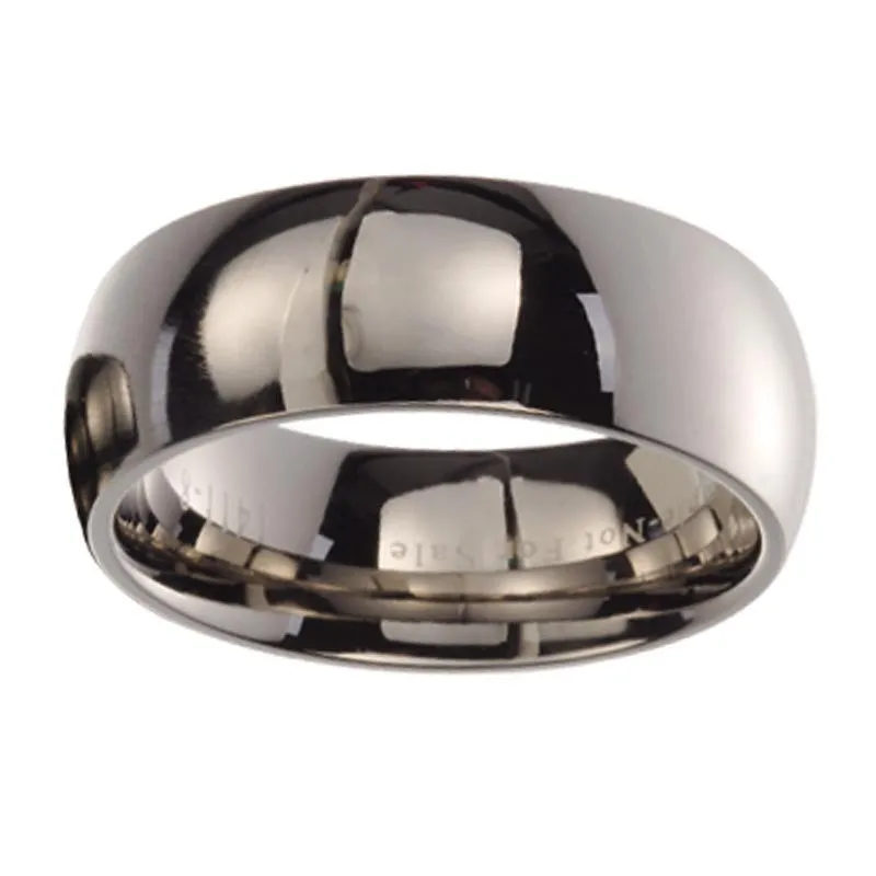 MEN'S HIGH POLISHED TITANIUM BAND