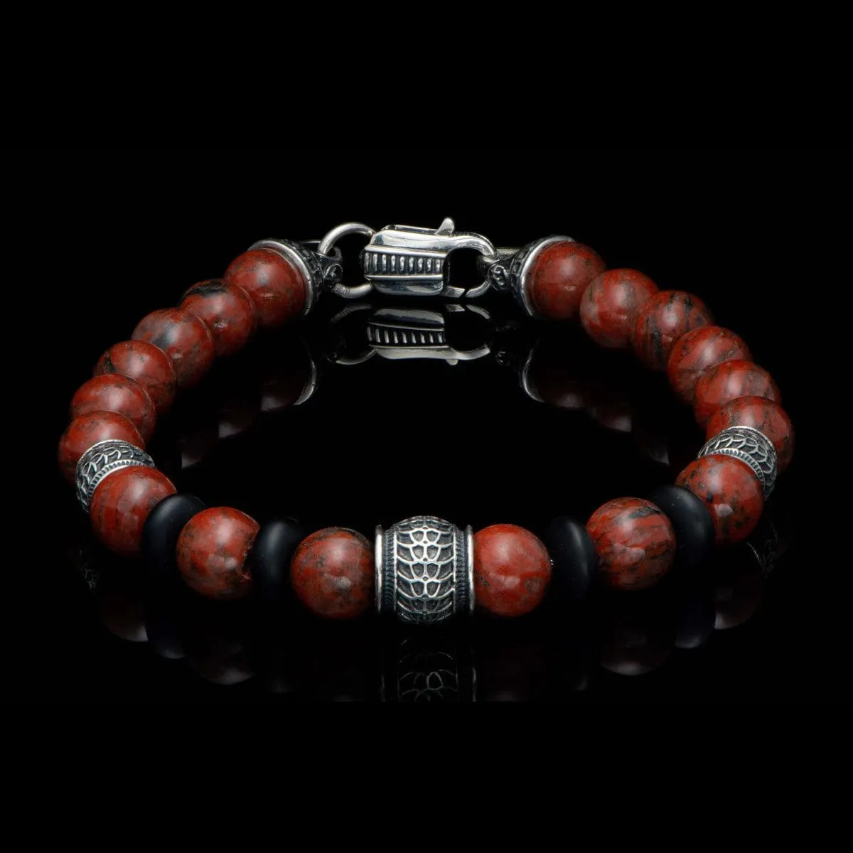 Men's Newport Red Jasper Bracelet - BB49 RSJ