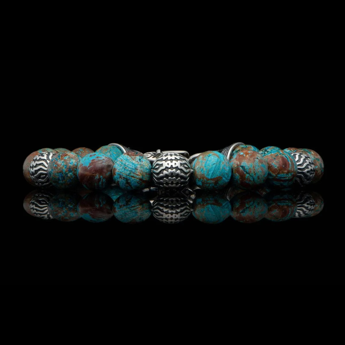 Men's Seaside Blue Agate Bracelet - BB50 BLA