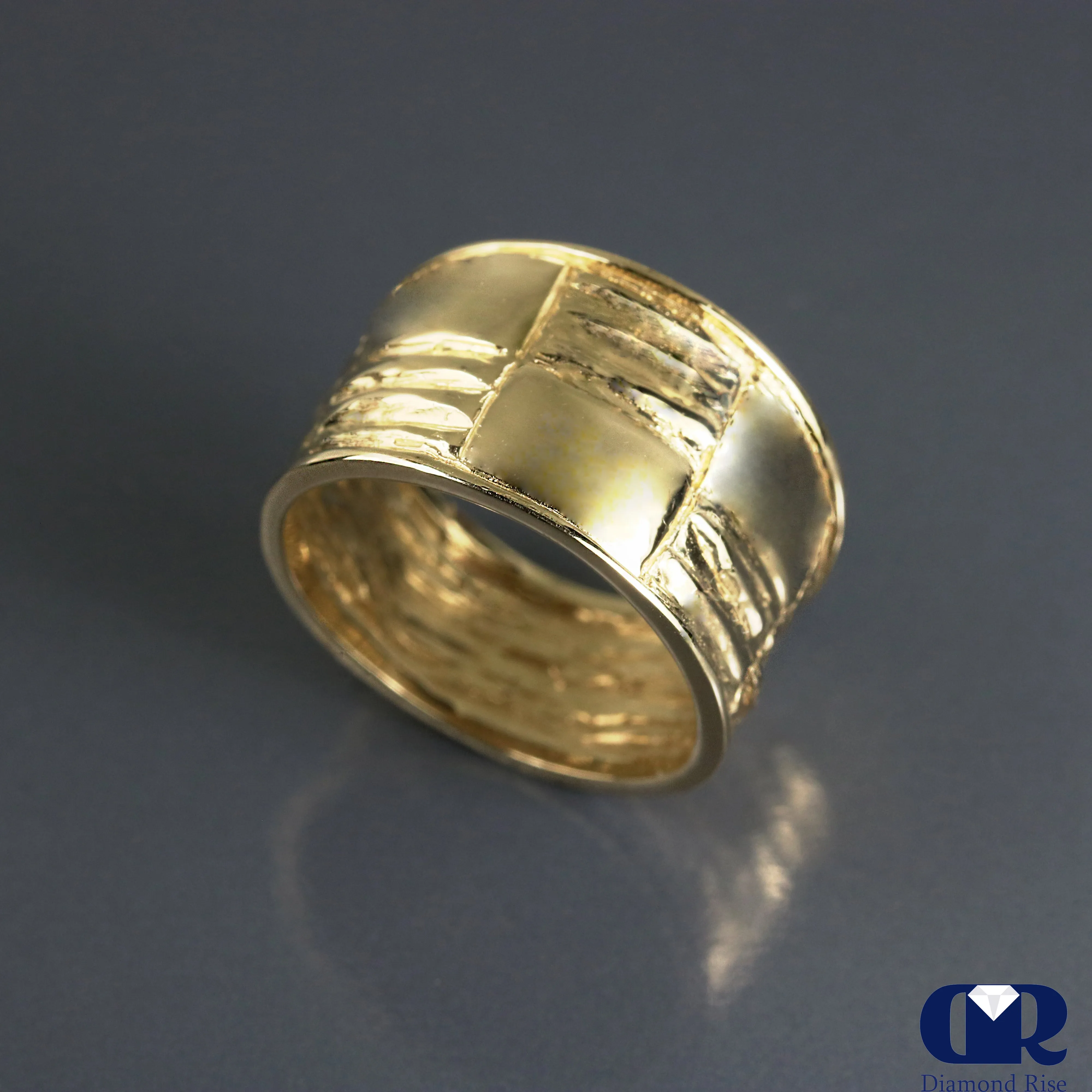 Men's Solid Gold Pinky Ring Wedding Band