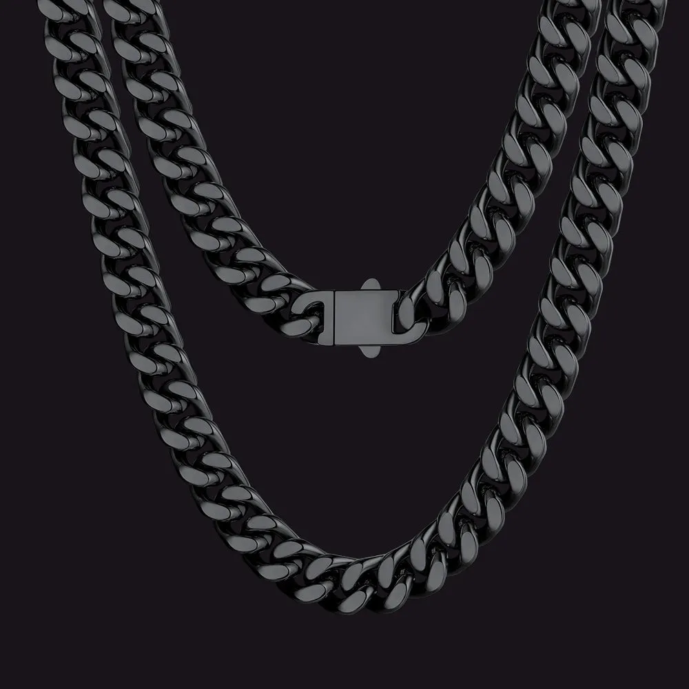 Miami Cuban Link Chain Necklaces 5/7/9/12 MM Chain for Men