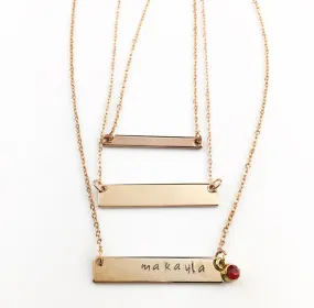 Name Bar Necklace